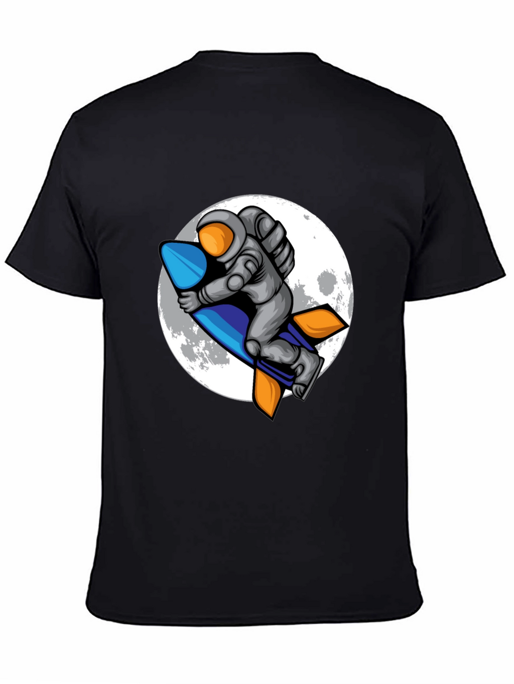 Astronaut Rocket T-Shirt - Moon Adventure Tee