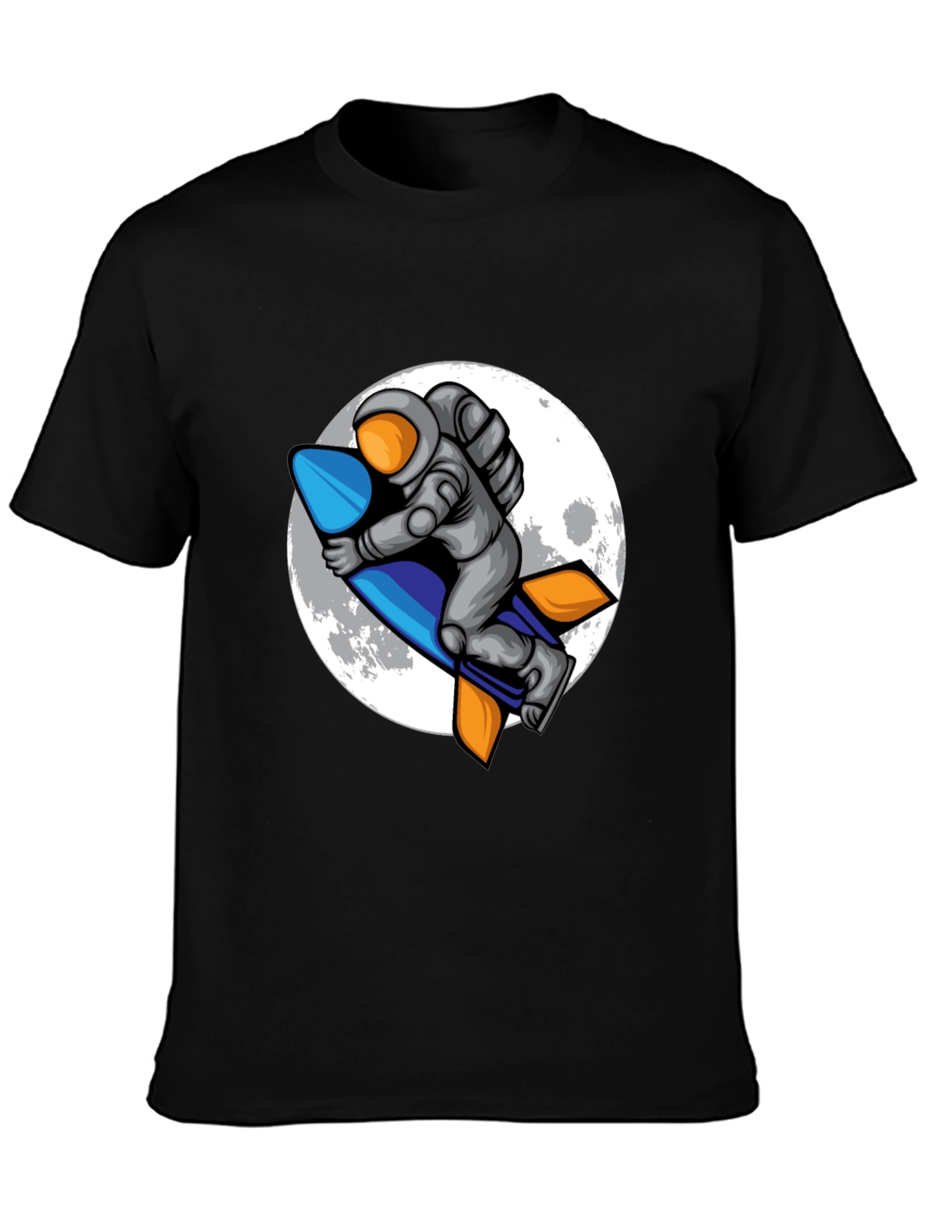 Astronaut Rocket T-Shirt - Moon Adventure Tee