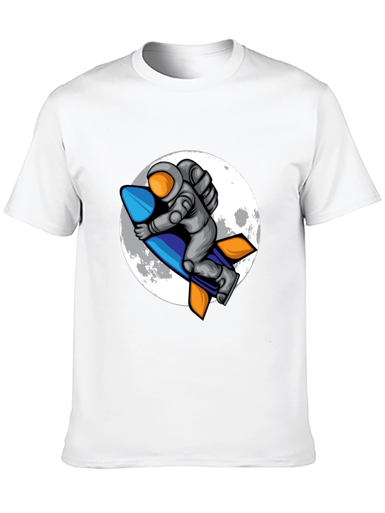 Astronaut Rocket T-Shirt - Moon Adventure Tee