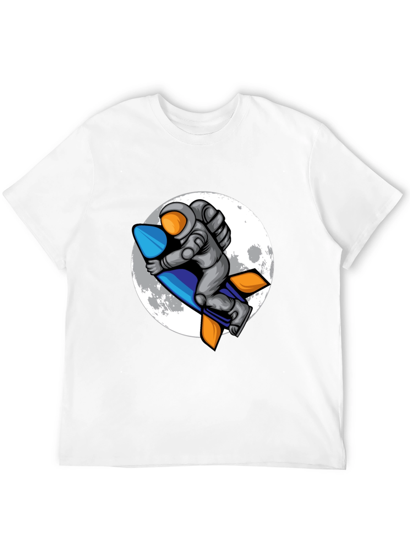 Astronaut Rocket T-Shirt - Moon Adventure Tee