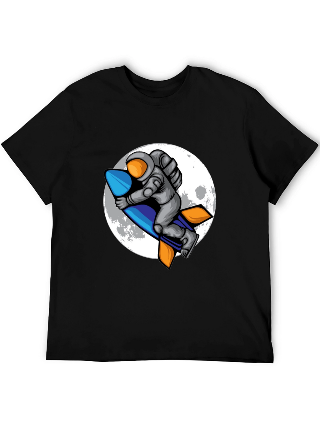 Astronaut Rocket T-Shirt - Moon Adventure Tee