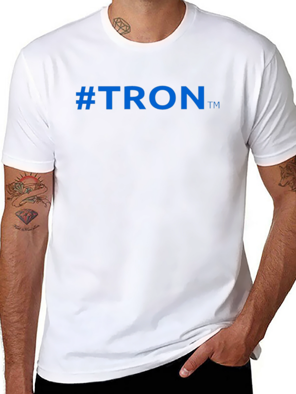 #TRON Black T-Shirt Crypto Blockchain Fashion