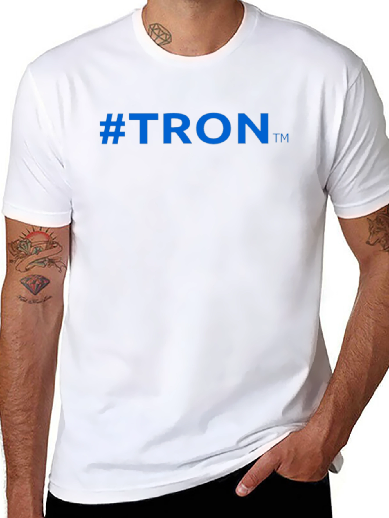 #TRON Black T-Shirt Crypto Blockchain Fashion