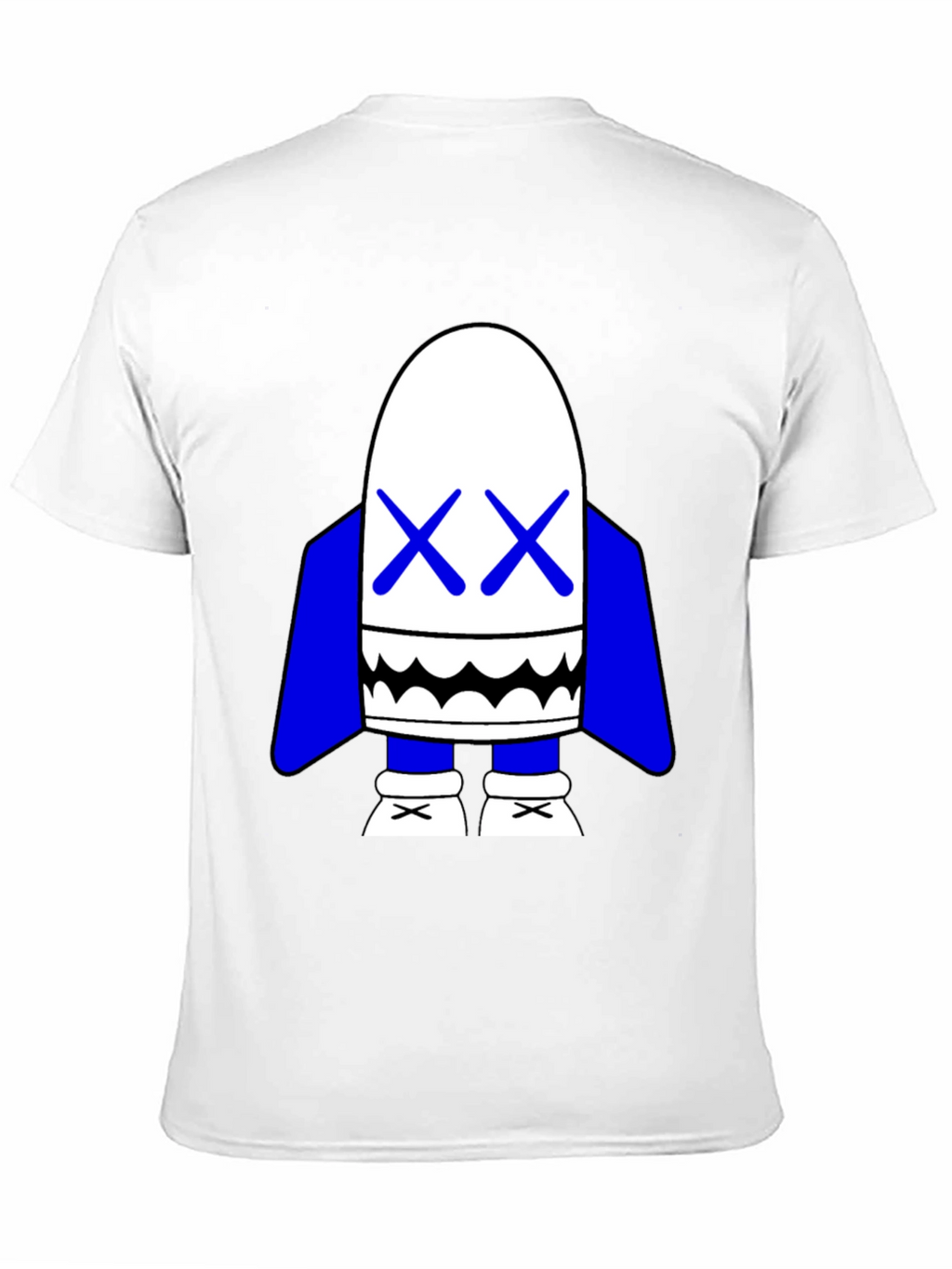 Black T-Shirt with Cartoon Character Graphic