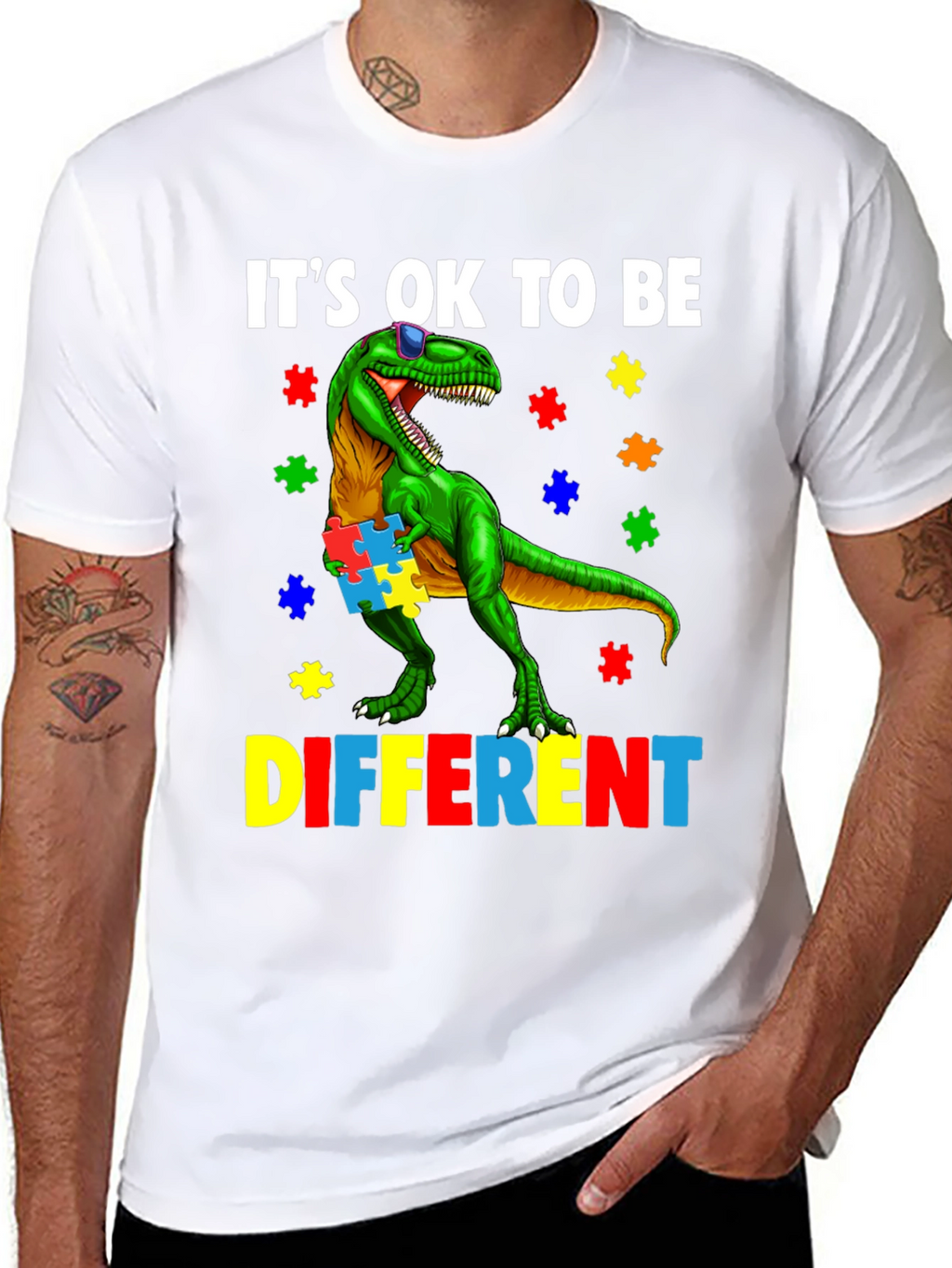 Autism Awareness Dinosaur T-Shirt