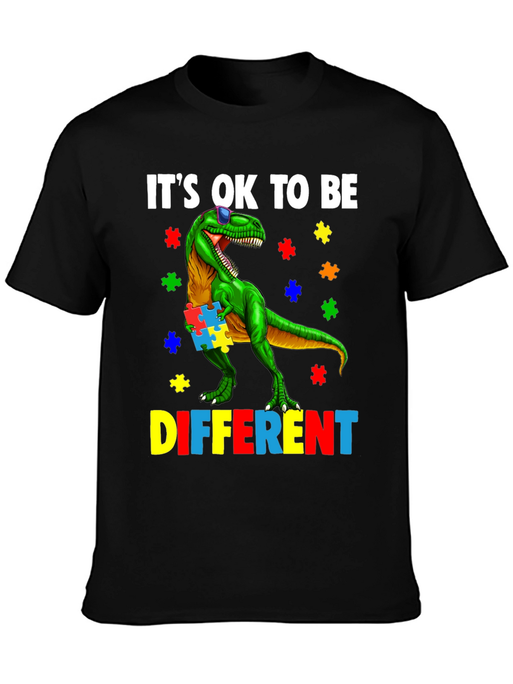 Autism Awareness Dinosaur T-Shirt