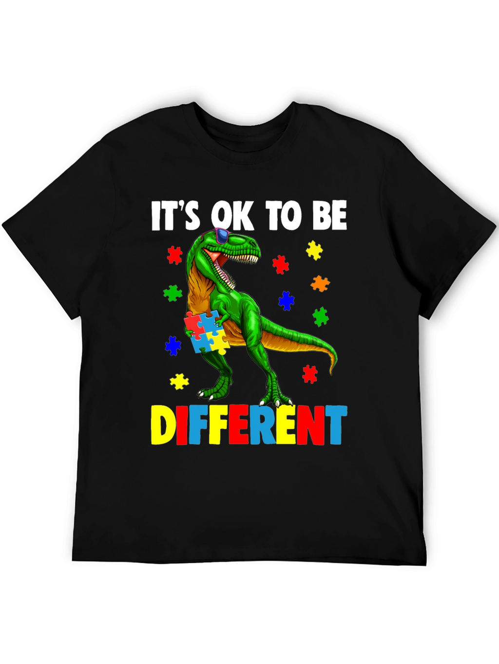 Autism Awareness Dinosaur T-Shirt