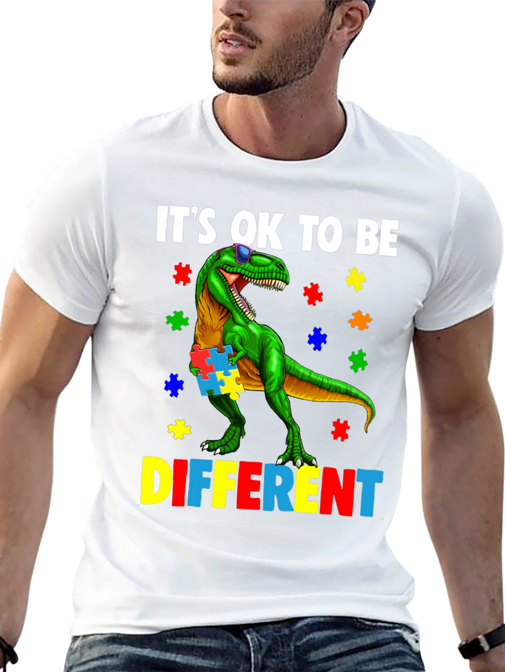 Autism Awareness Dinosaur T-Shirt