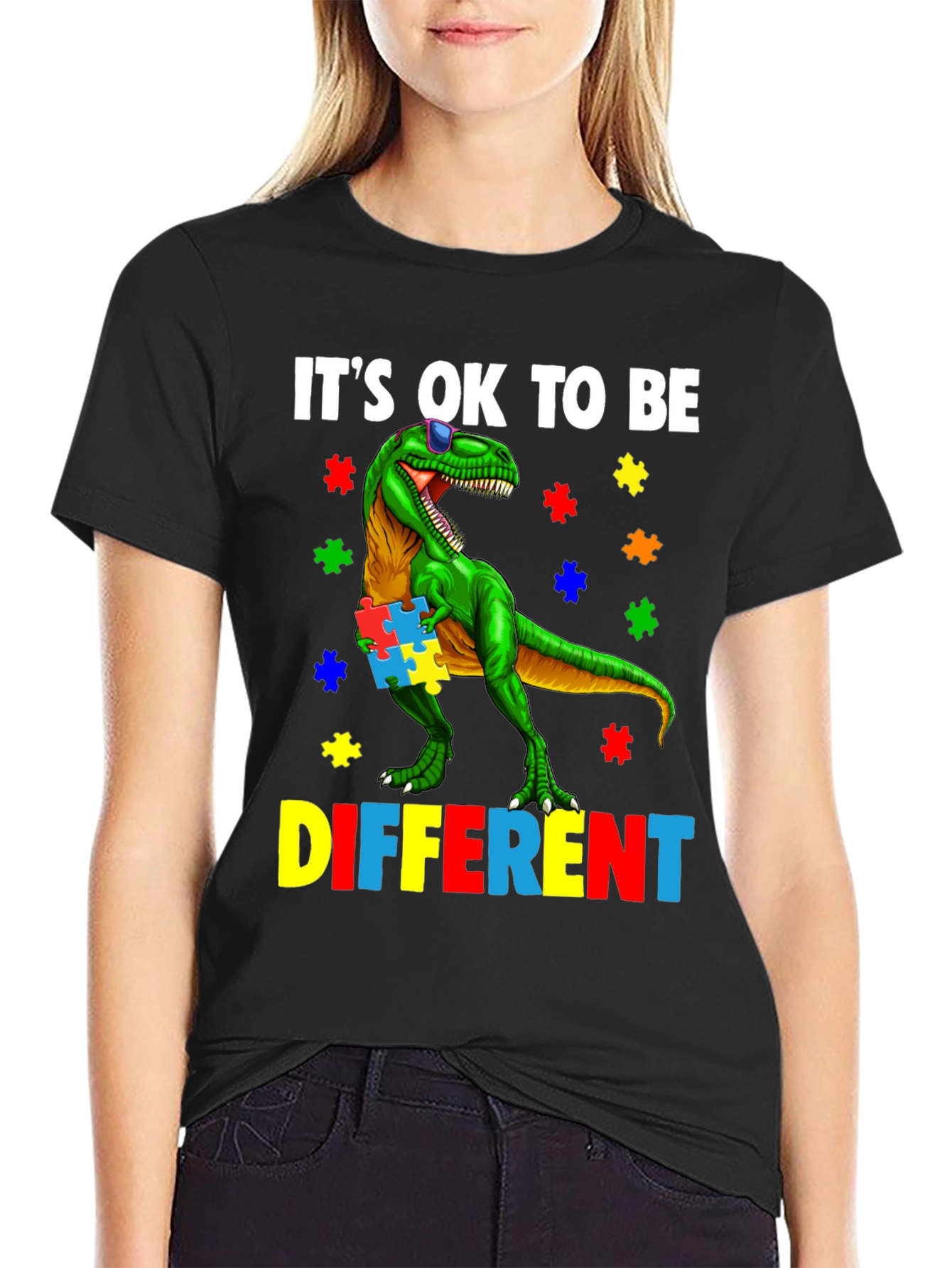 Autism Awareness Dinosaur T-Shirt