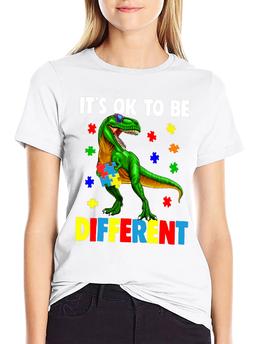 Autism Awareness Dinosaur T-Shirt
