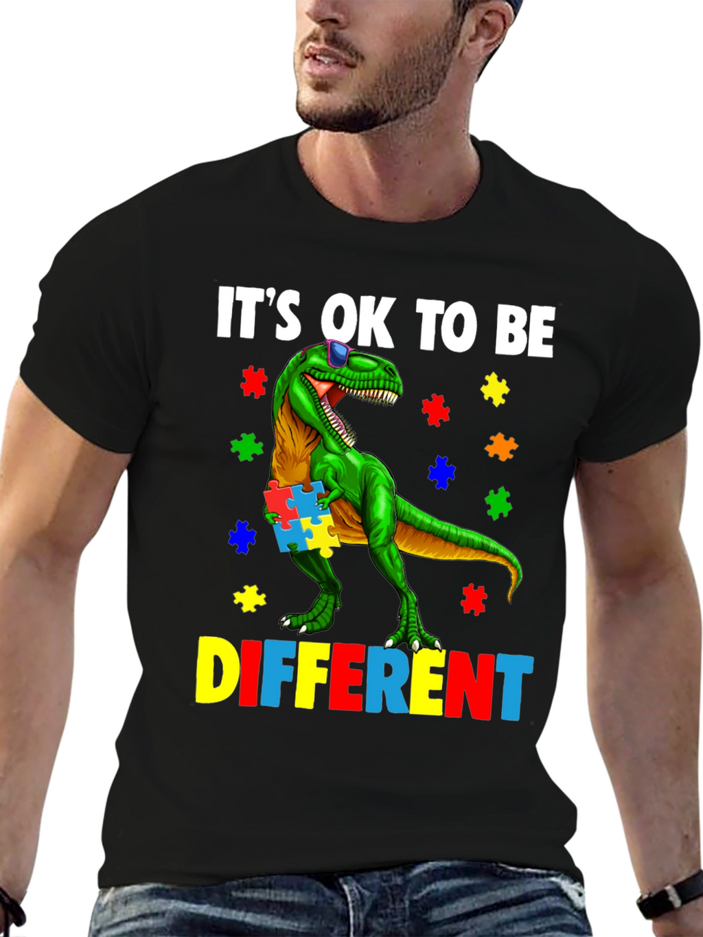 Autism Awareness Dinosaur T-Shirt
