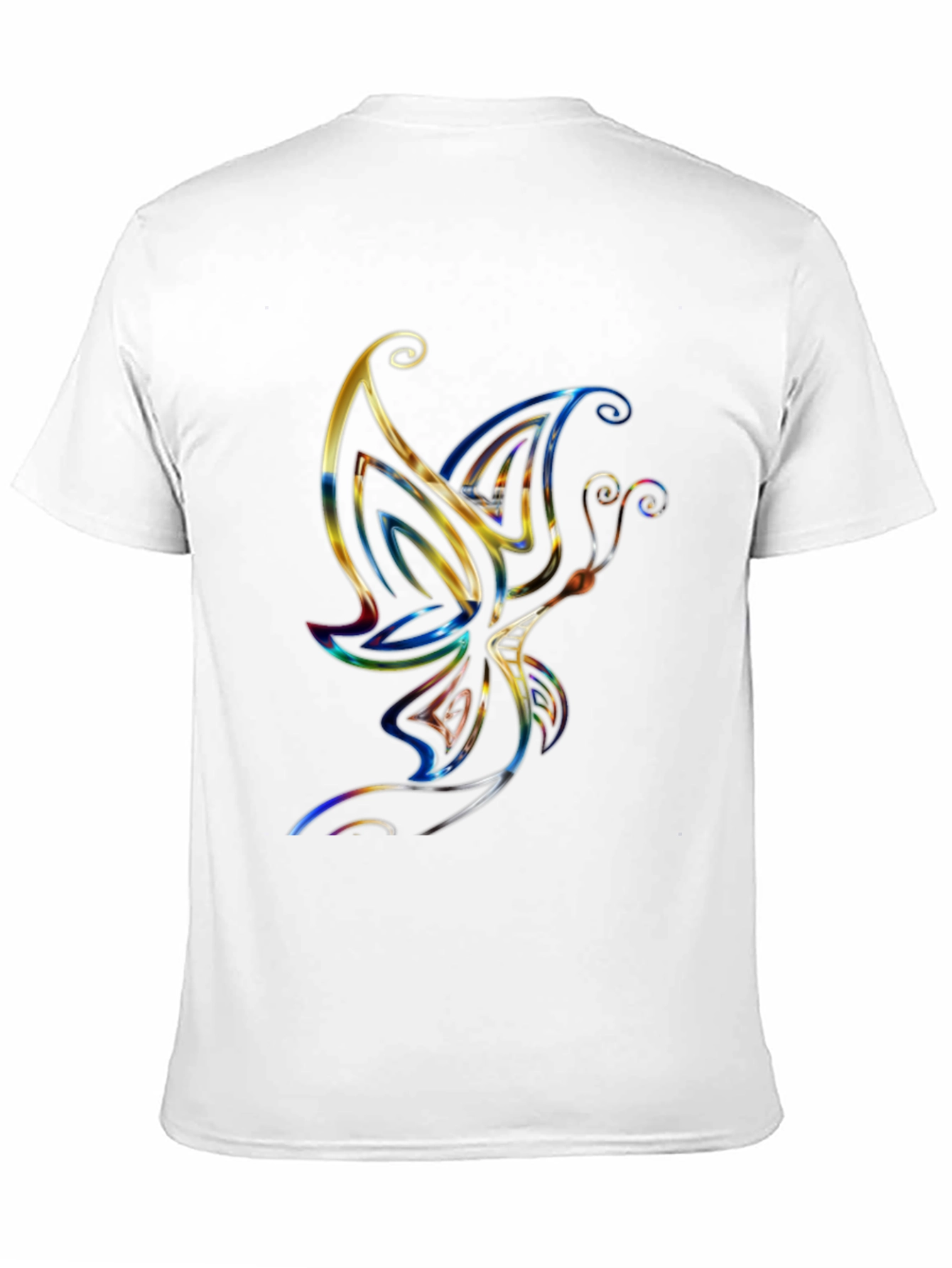 Butterfly Graphic Tee - Stylish Mens Black T-Shirt