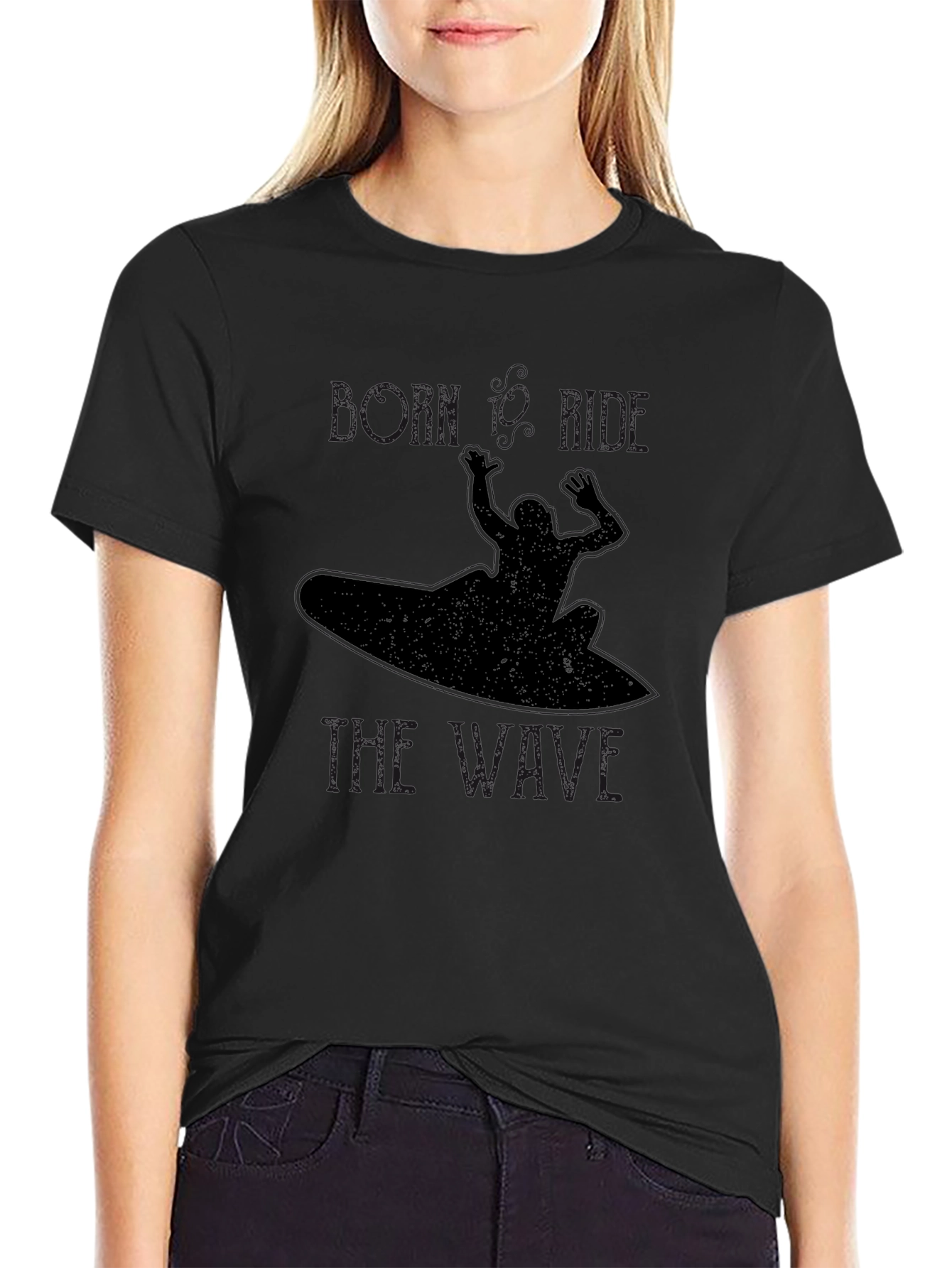 Black Jet Ski T-Shirt for Water Sports Enthusiasts