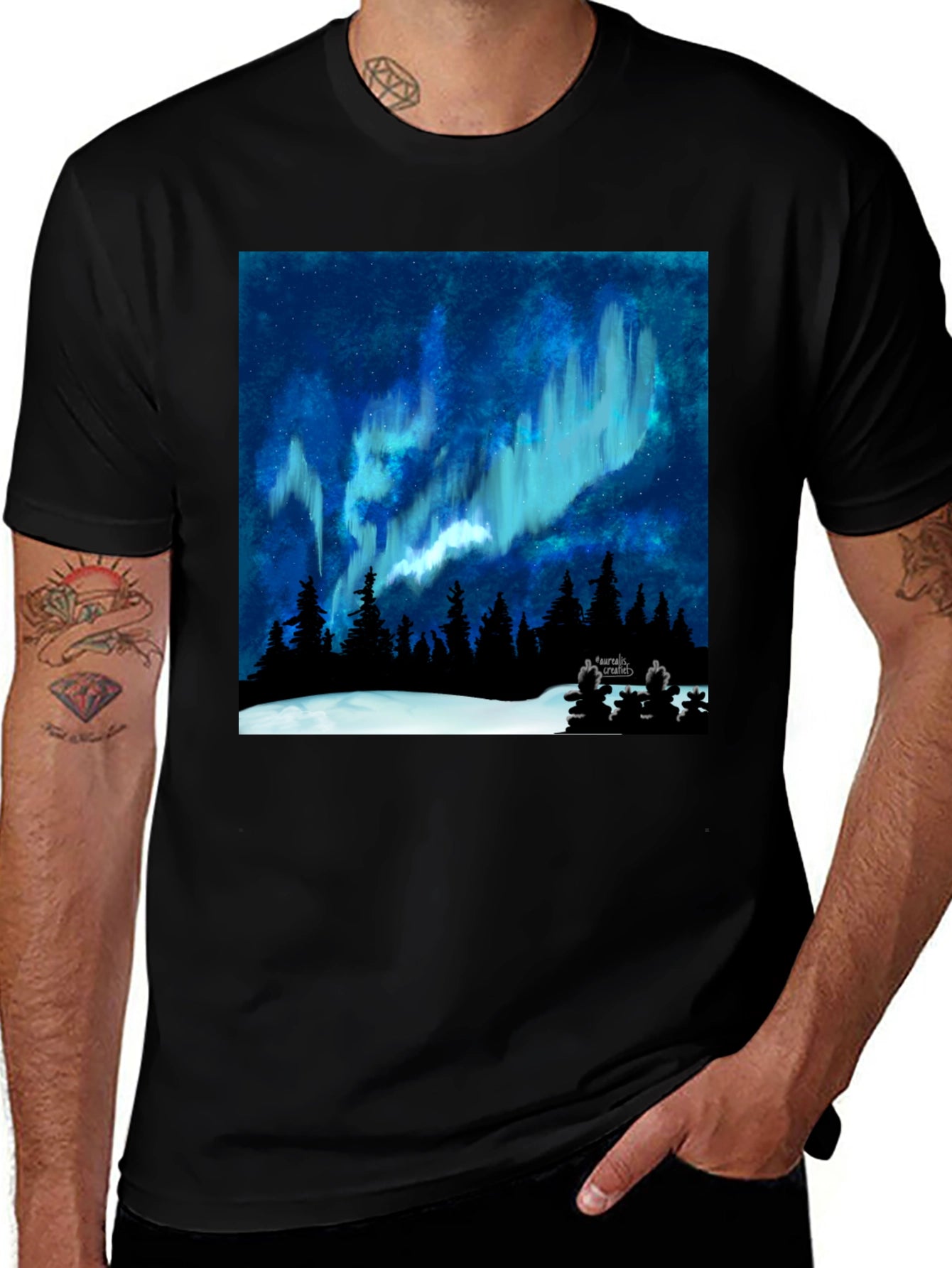 Aurora Borealis Graphic Tee