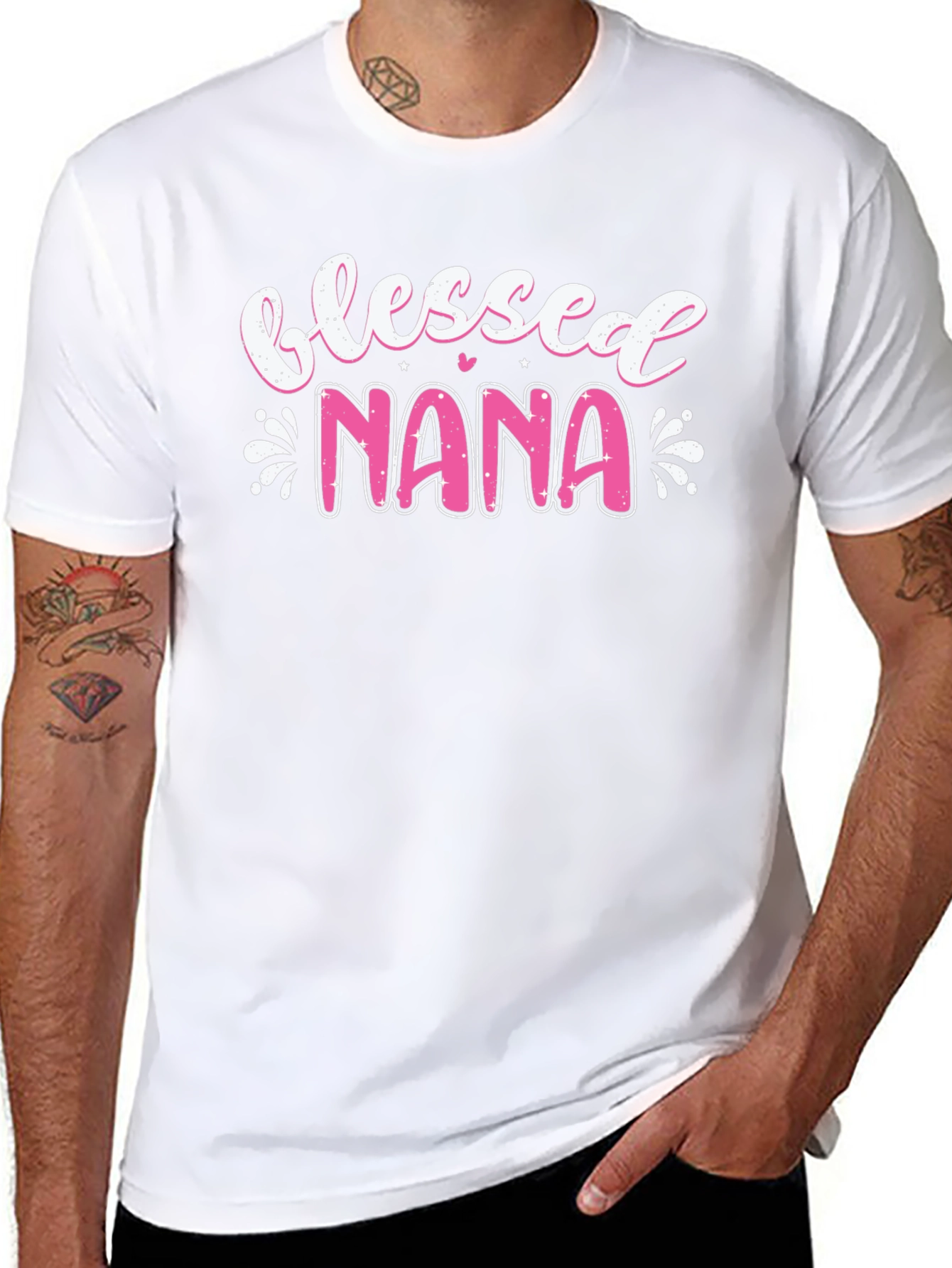 Blessed Nana Graphic T-Shirt - Black