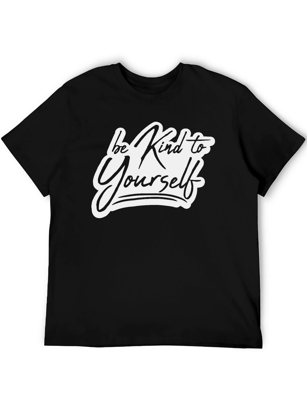 Be Kind to Yourself Black Graphic Tee
