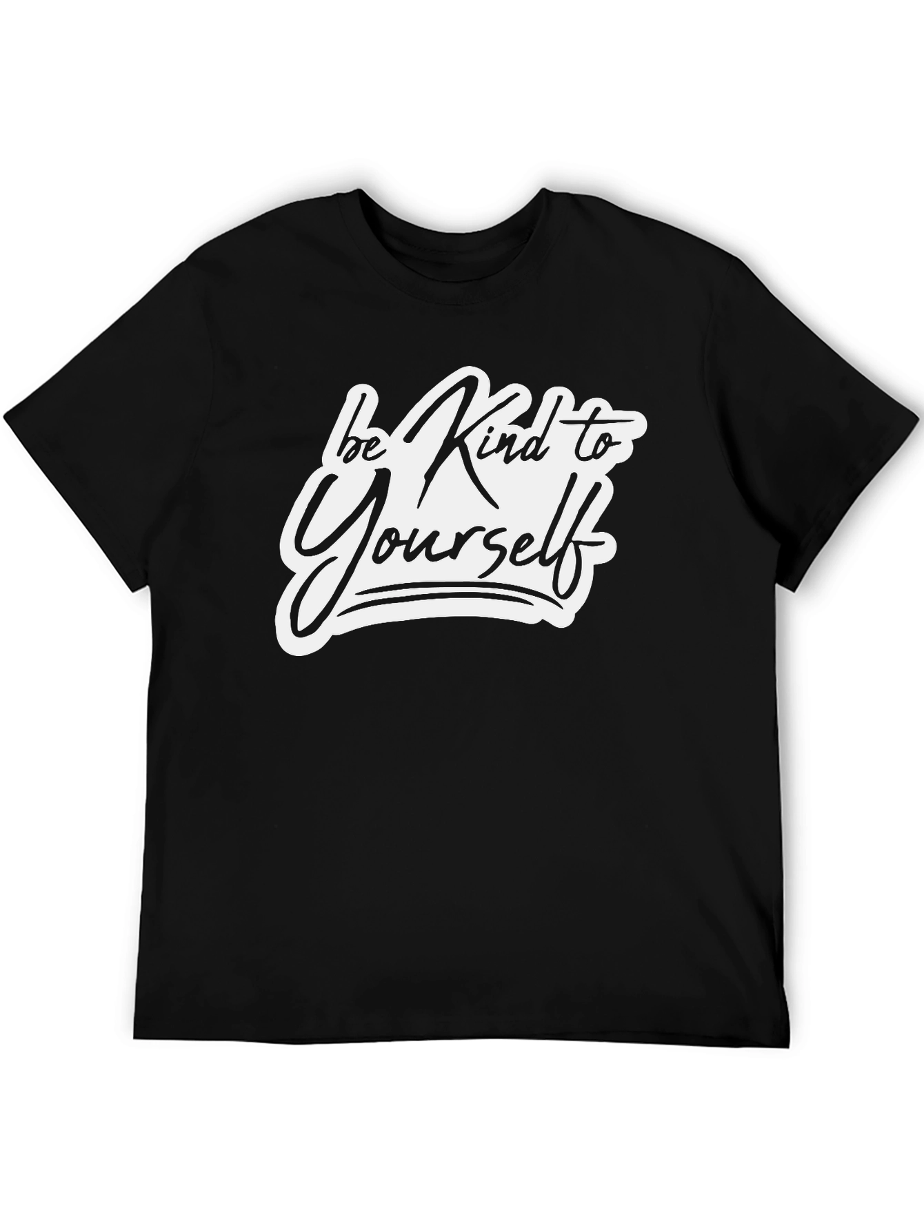 Be Kind to Yourself Black Graphic Tee