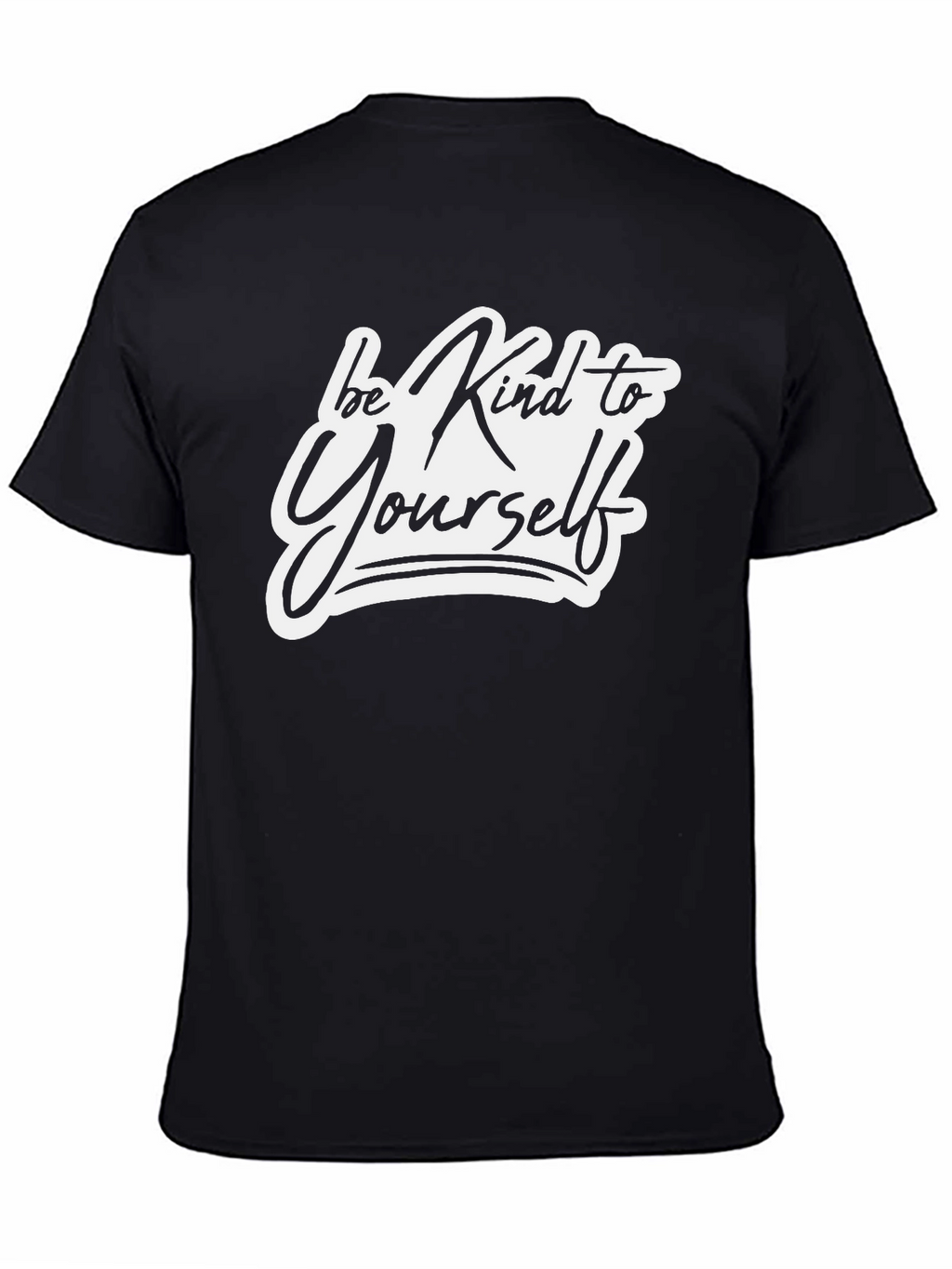 Be Kind to Yourself Black Graphic Tee