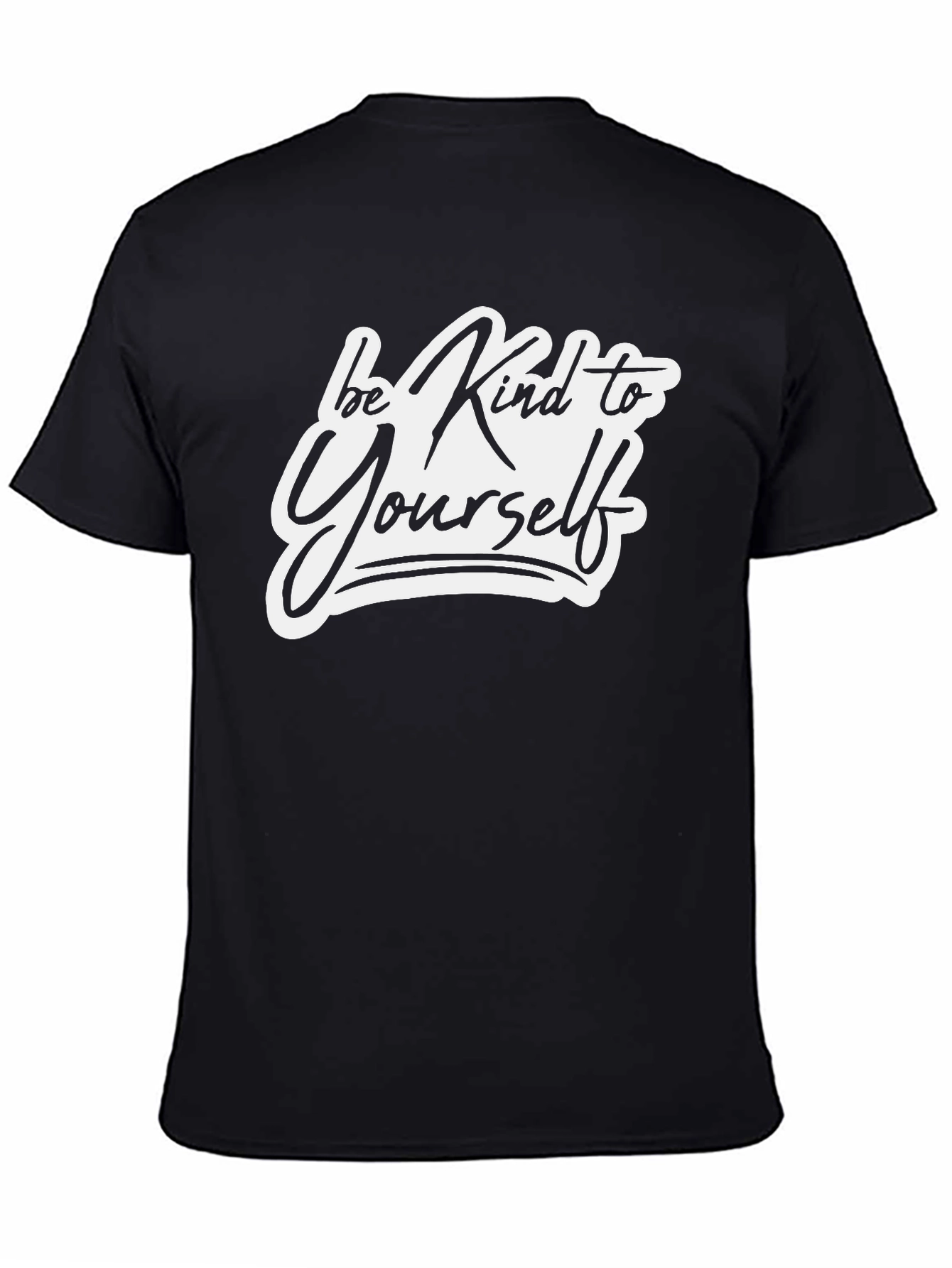 Be Kind to Yourself Black Graphic Tee
