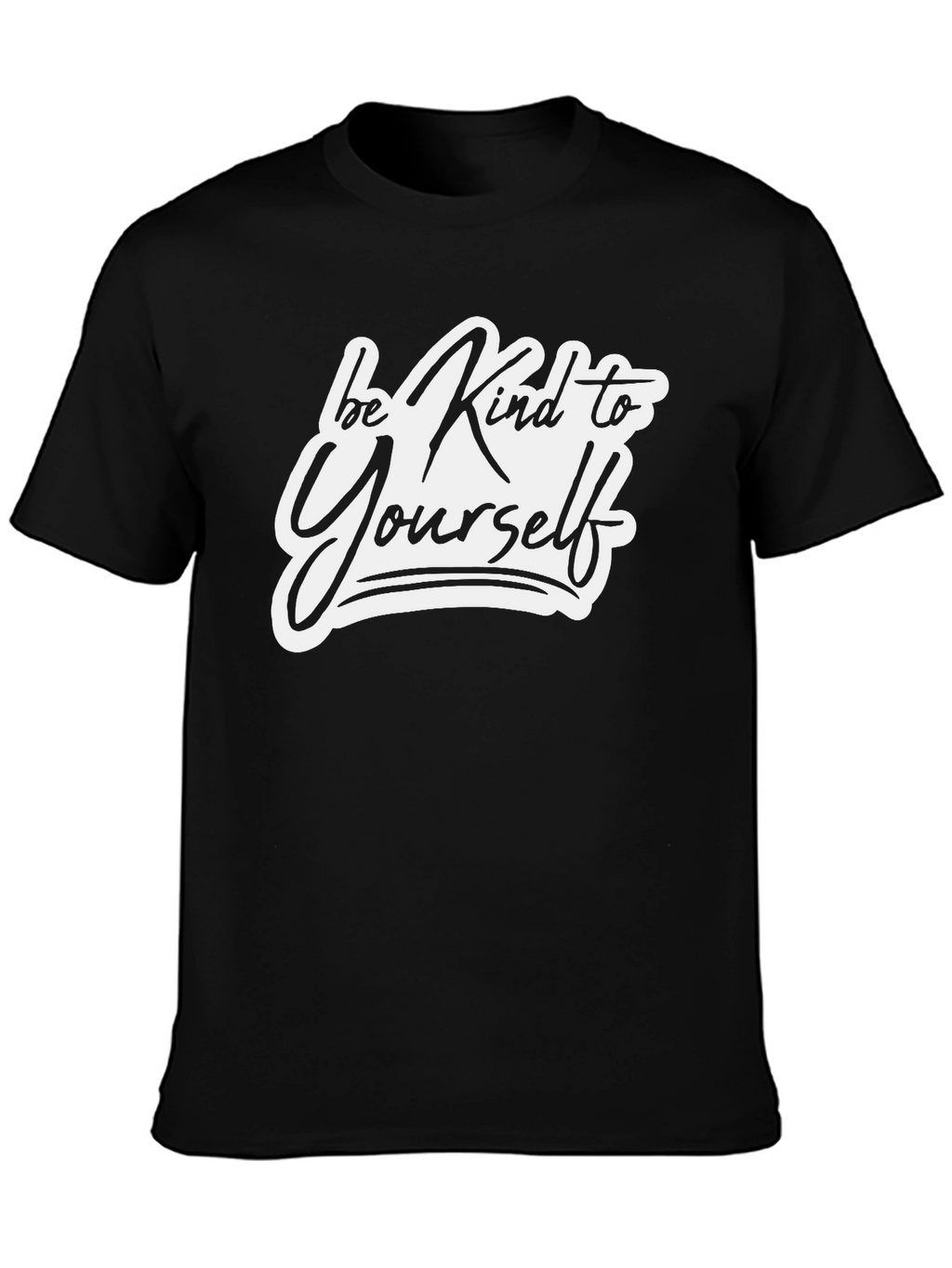 Be Kind to Yourself Black Graphic Tee