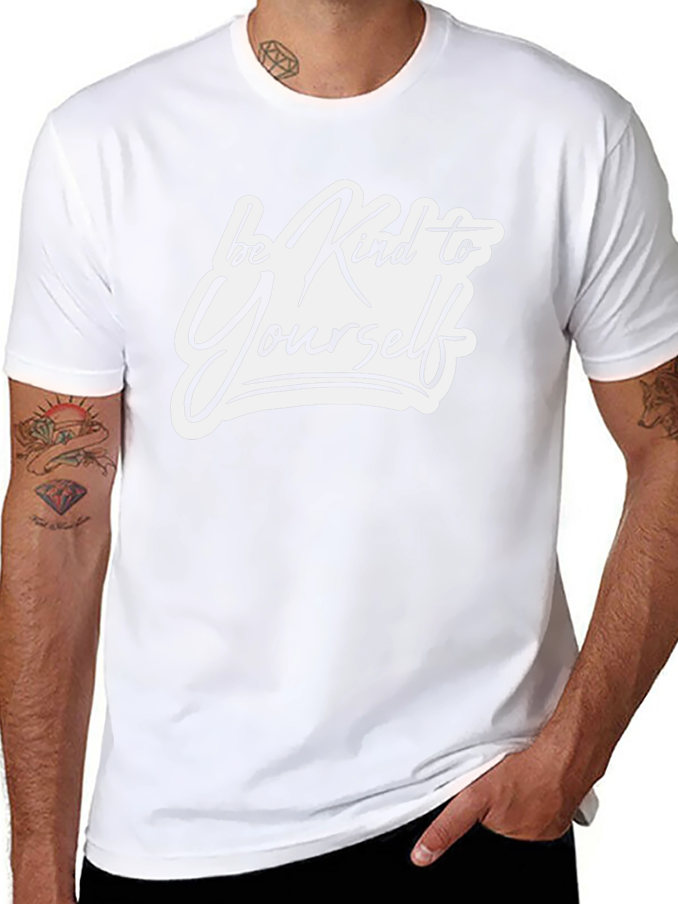 Be Kind to Yourself Black Graphic Tee