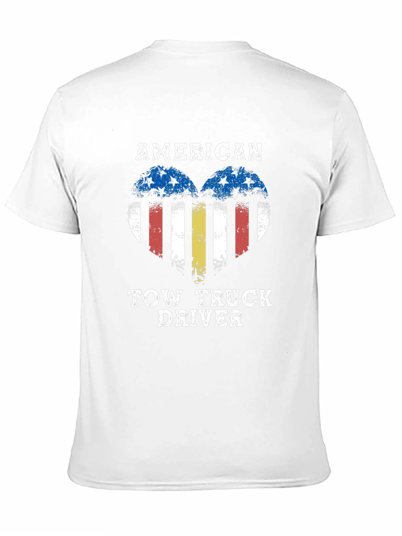 American Tow Truck Driver Graphic T-Shirt