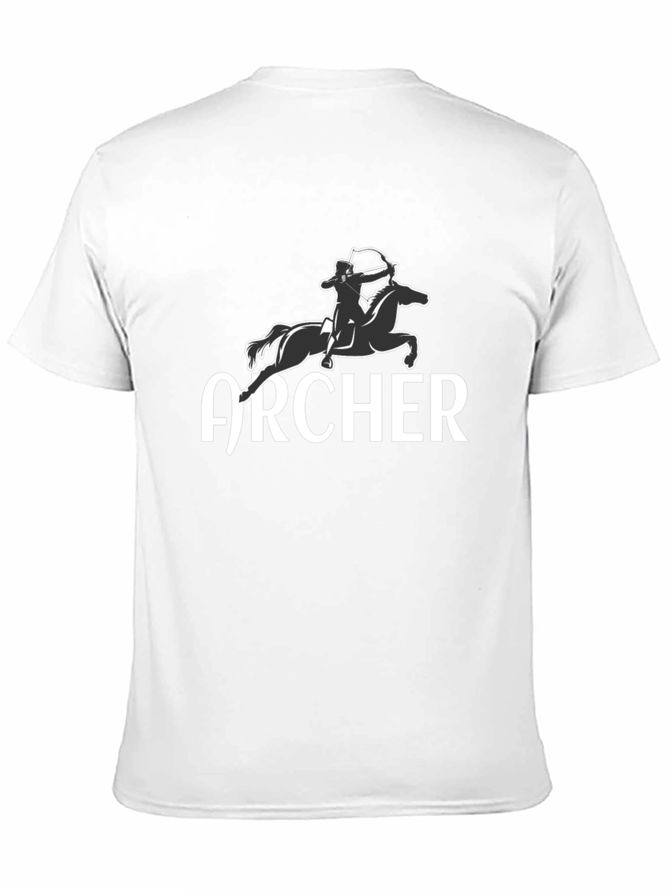 Archer Horseback Rider Graphic Tee - Black