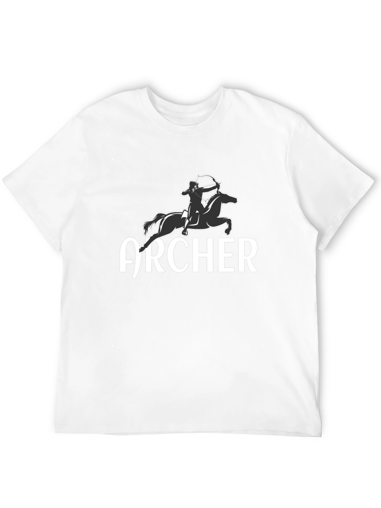 Archer Horseback Rider Graphic Tee - Black