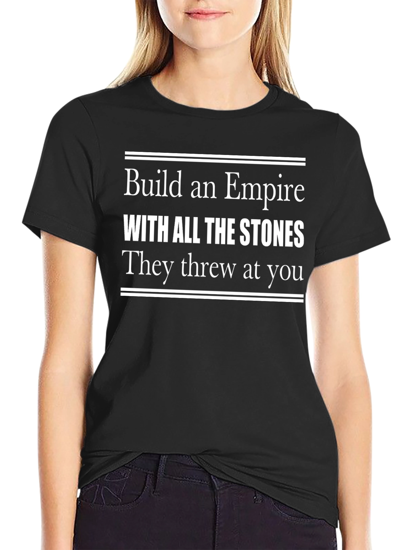 Build An Empire T-Shirt - Motivational Black Tee