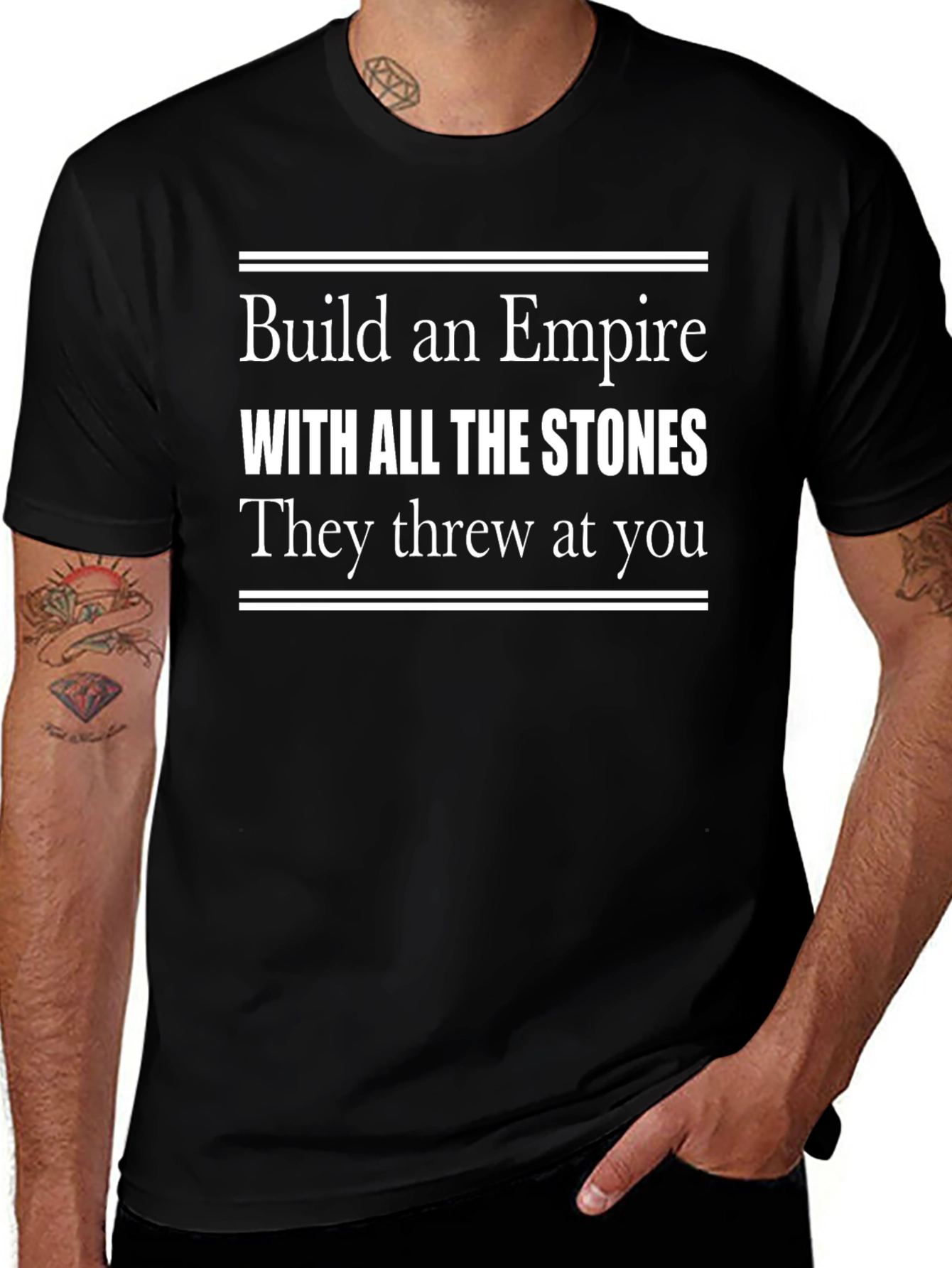 Build An Empire T-Shirt - Motivational Black Tee