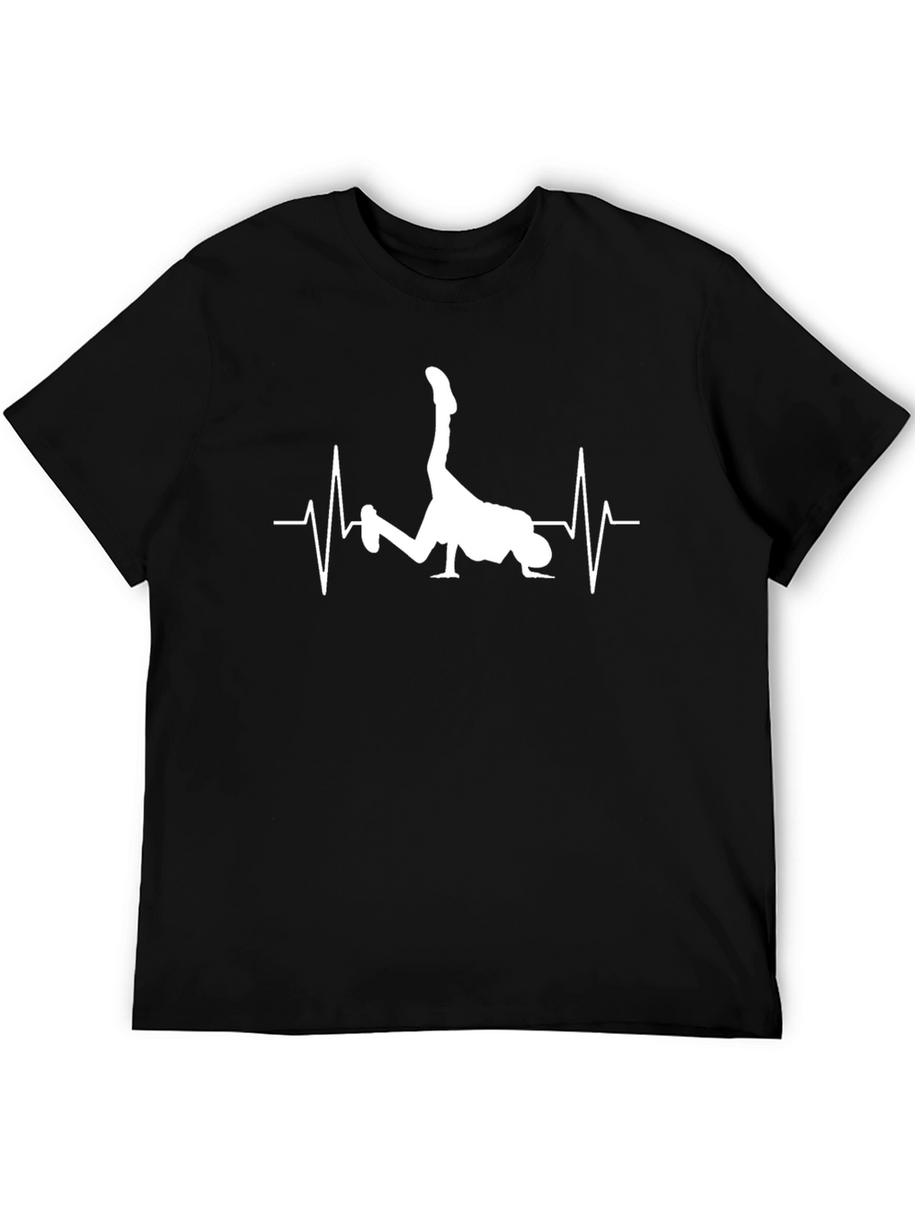 Breakdance Heartbeat T-Shirt - Black