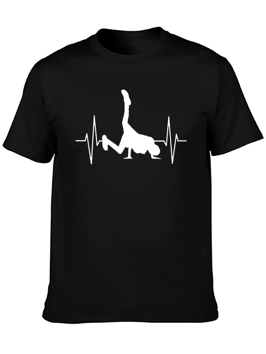 Breakdance Heartbeat T-Shirt - Black