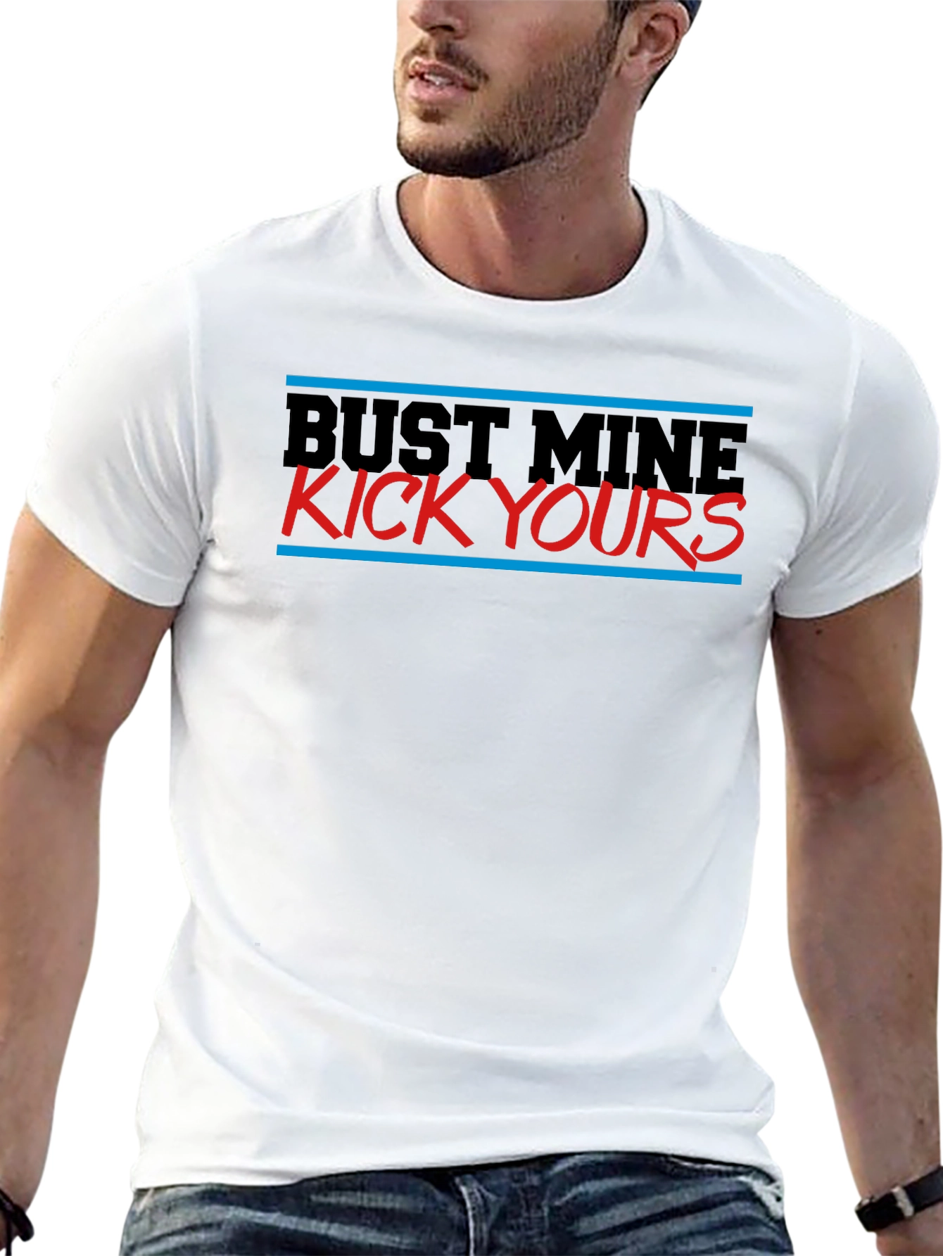 Bust Mine Kick Yours Graphic Tee - Black