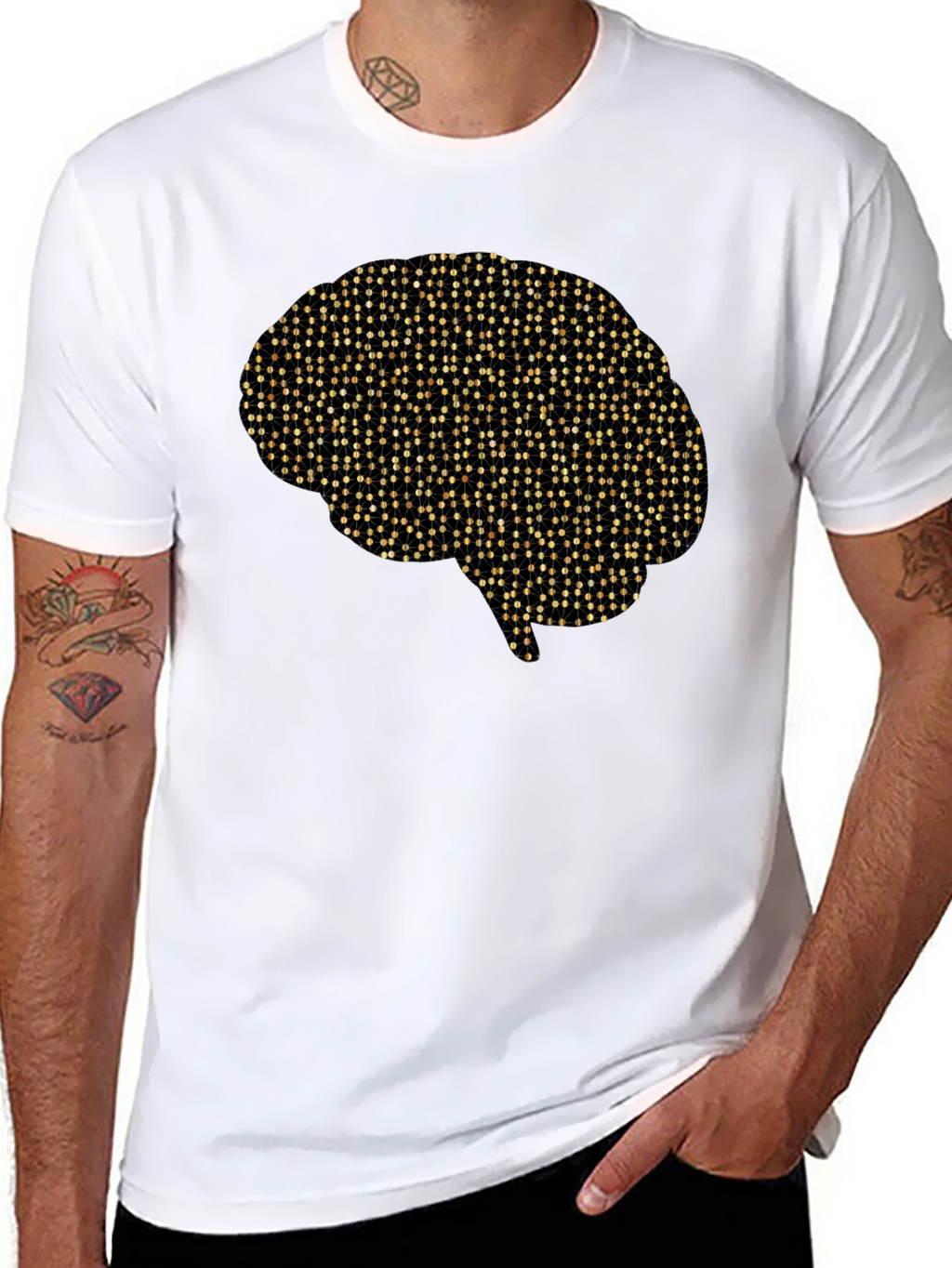Brain Graphic Tee - Creative Design