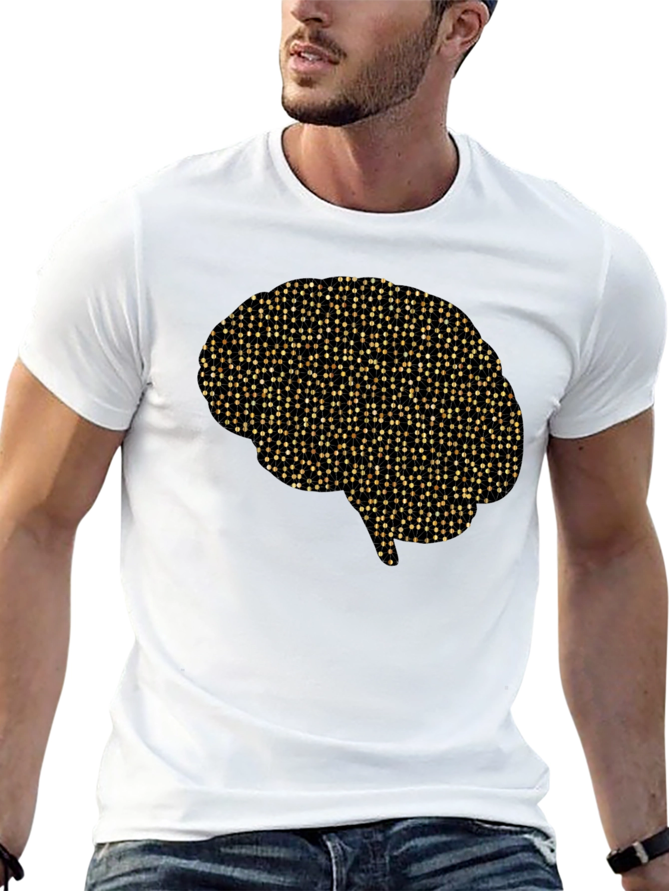 Brain Graphic Tee - Creative Design