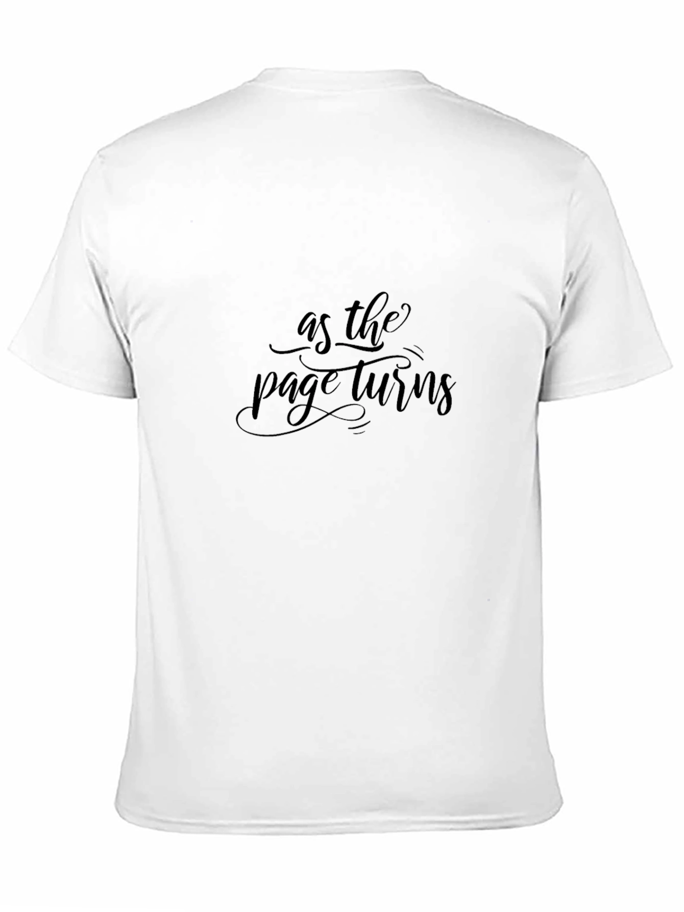 As the Page Turns Stylish Black Tee