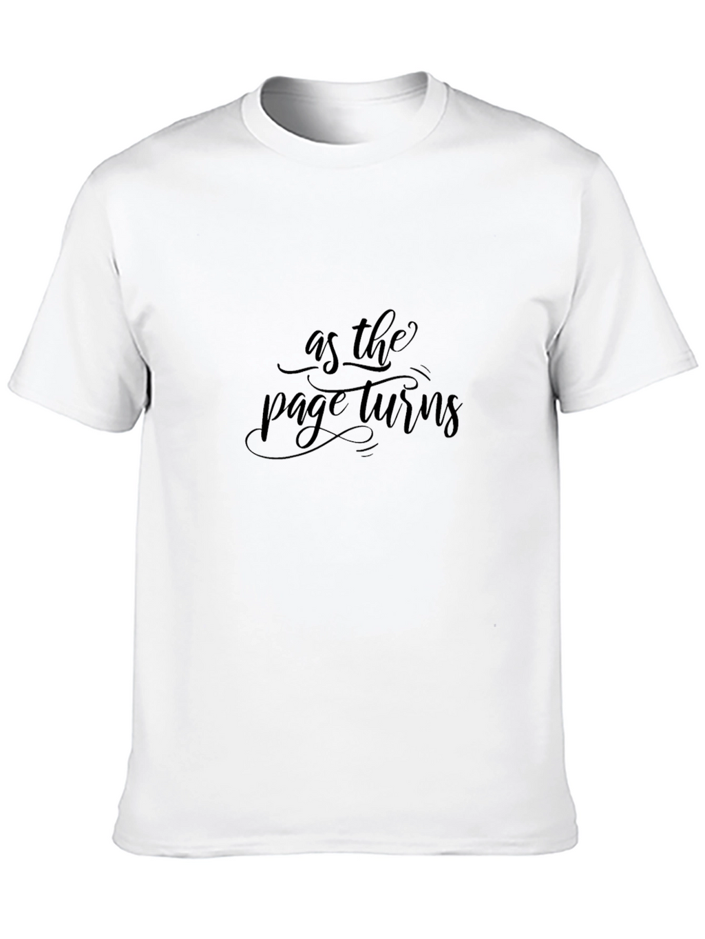As the Page Turns Stylish Black Tee