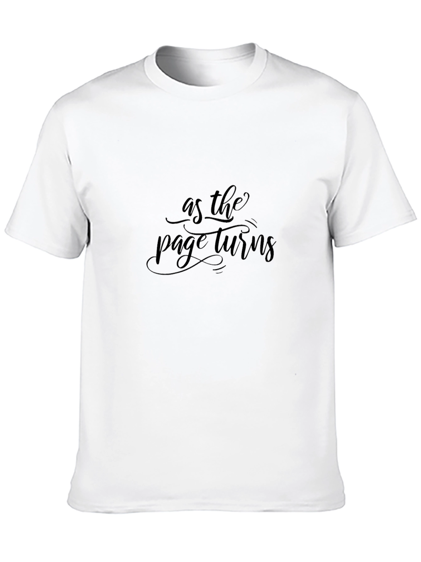 As the Page Turns Stylish Black Tee
