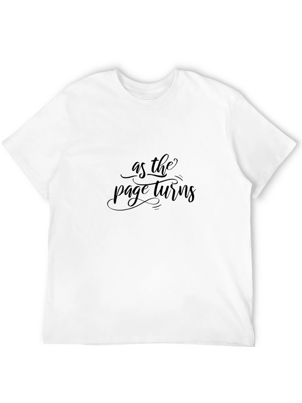 As the Page Turns Stylish Black Tee