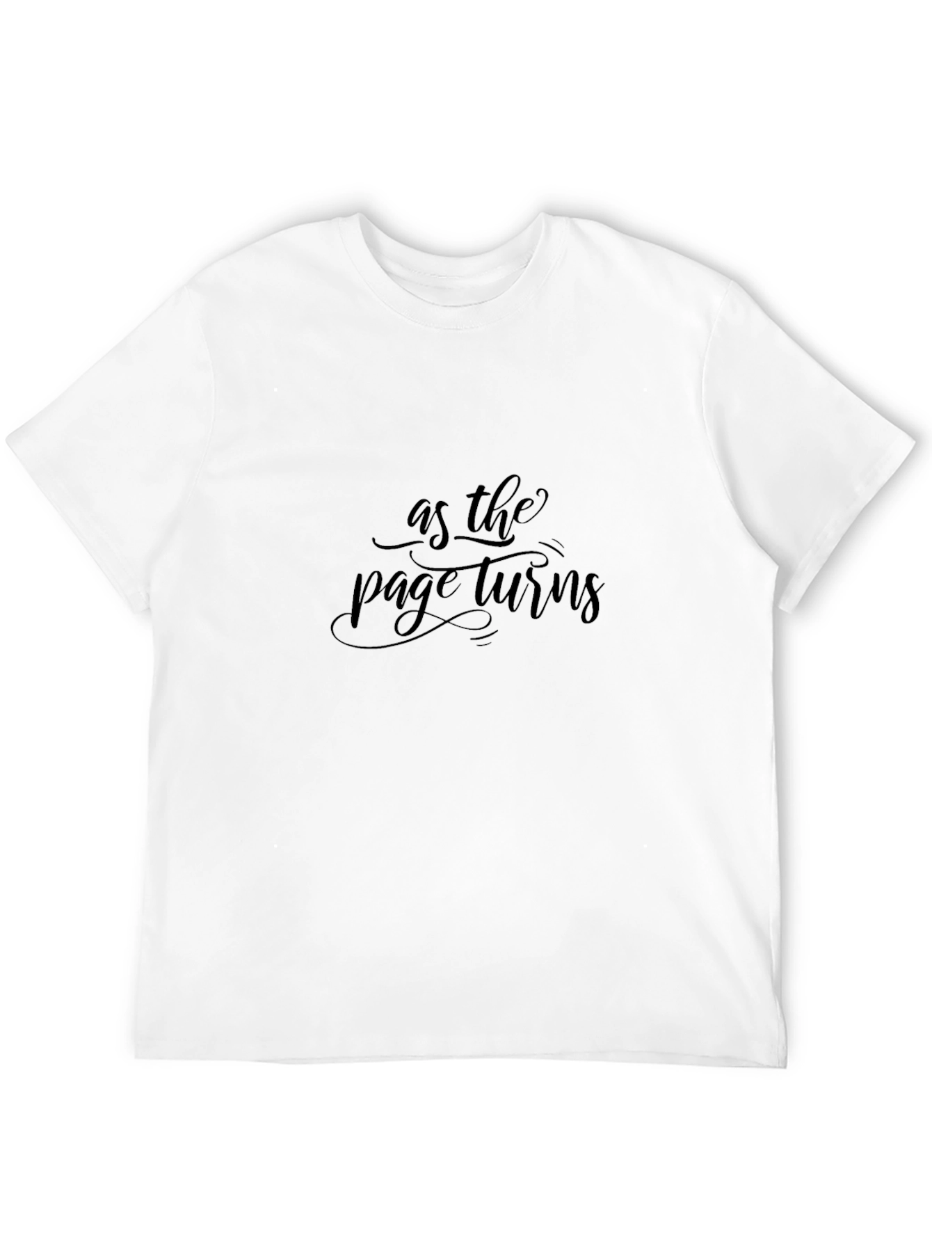 As the Page Turns Stylish Black Tee