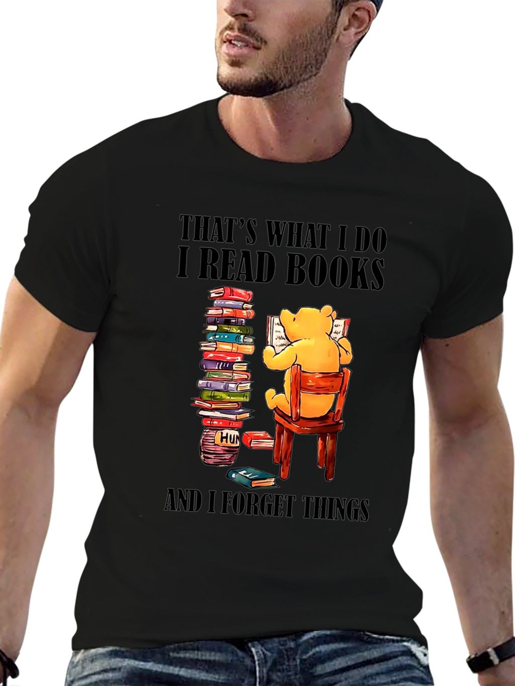Book Lover T-Shirt: Winnie the Pooh Reads