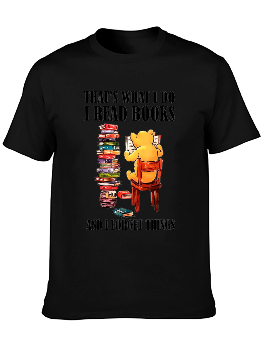 Book Lover T-Shirt: Winnie the Pooh Reads