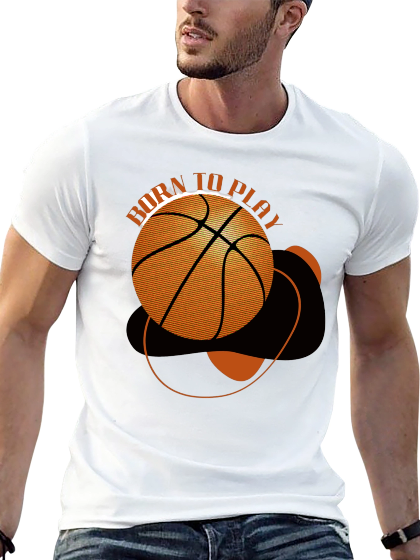 Born to Play Basketball Graphic Tee - Stylish & Unique