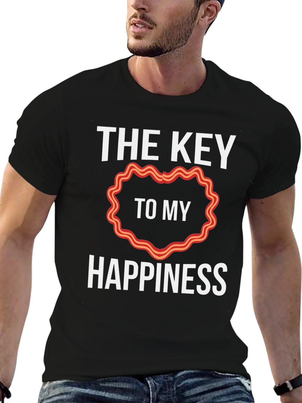 Bacon Heart Happiness T-Shirt