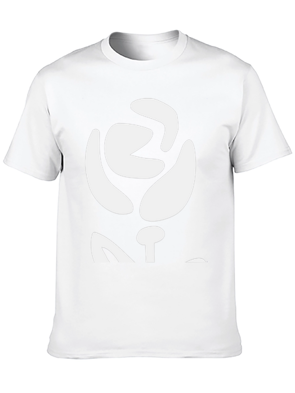 Abstract Rose Graphic Tee - Black