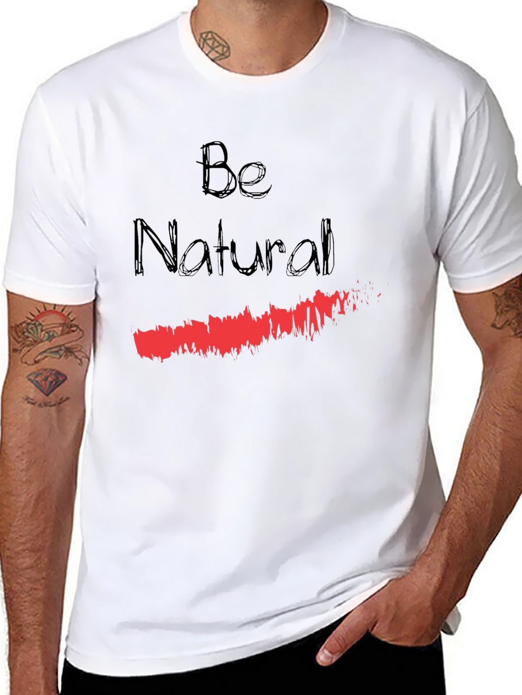 Be Natural Graphic T-Shirt