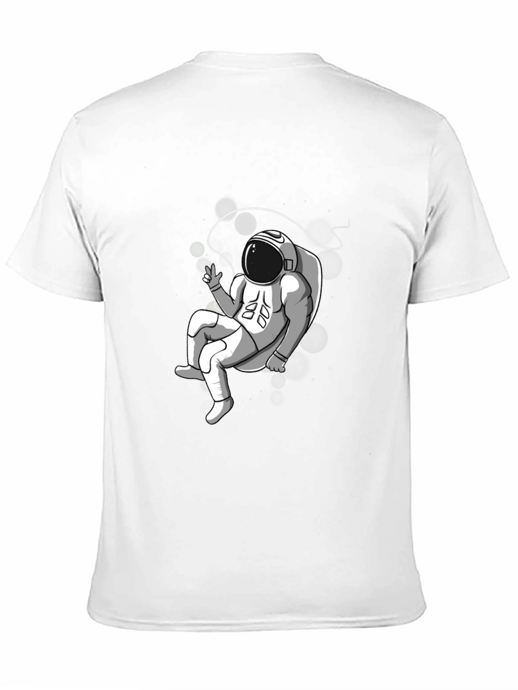Astronaut Graphic T-Shirt - Black Cotton Tee