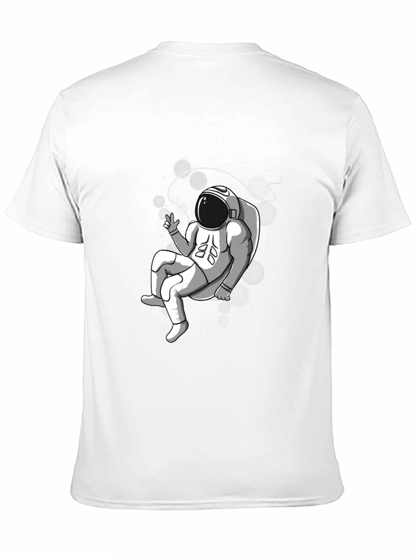 Astronaut Graphic T-Shirt - Black Cotton Tee