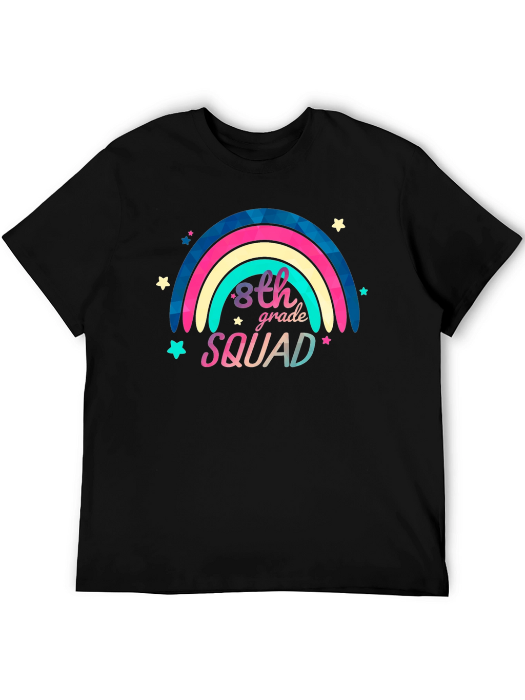 8th Grade Squad Rainbow Graphic Tee