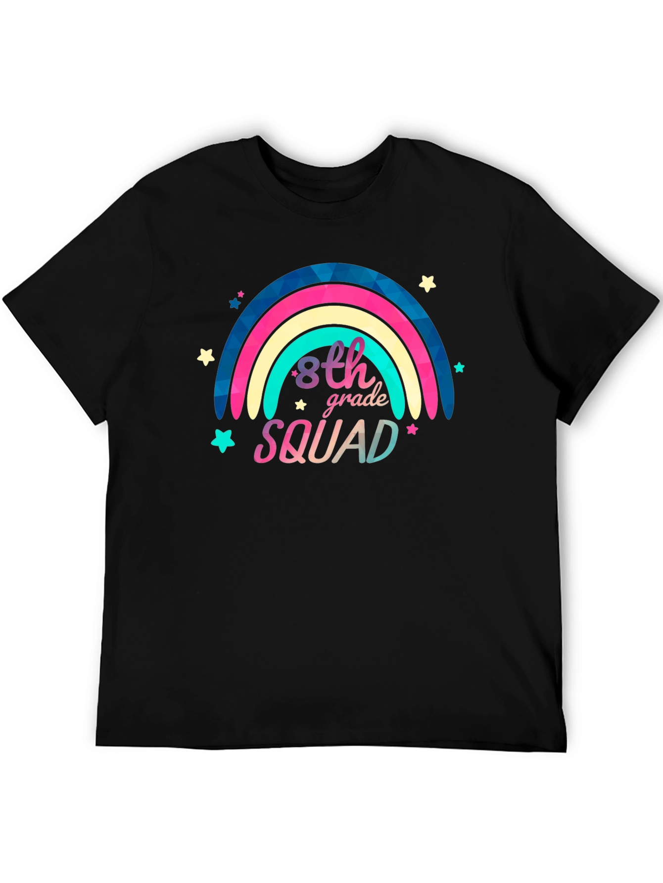 8th Grade Squad Rainbow Graphic Tee